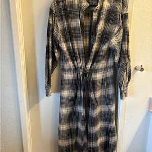 Joie Black and White Asymmetrical Dress